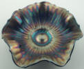 Blue Ruffled Edge Bowl - Click for more photos