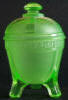 Green Candy Dish with Top - Click for more photos