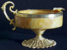 Gold Alabaster Ashtray - Click for more photos