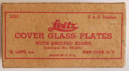 Leitz Cover Glass Plates - Click to go to All Photos & Photography