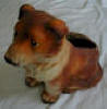 Collie Puppy Dog Planter - Click for more photos