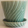 Green Swirl Planter - Click for more photos