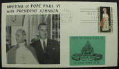 Meeting of Pope Paul VI with President Johnson - Click for more photos